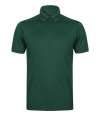 H460 Henbury Slim Fit Stretch Microfine Piqué Polo Shirt Bottle Green colour image